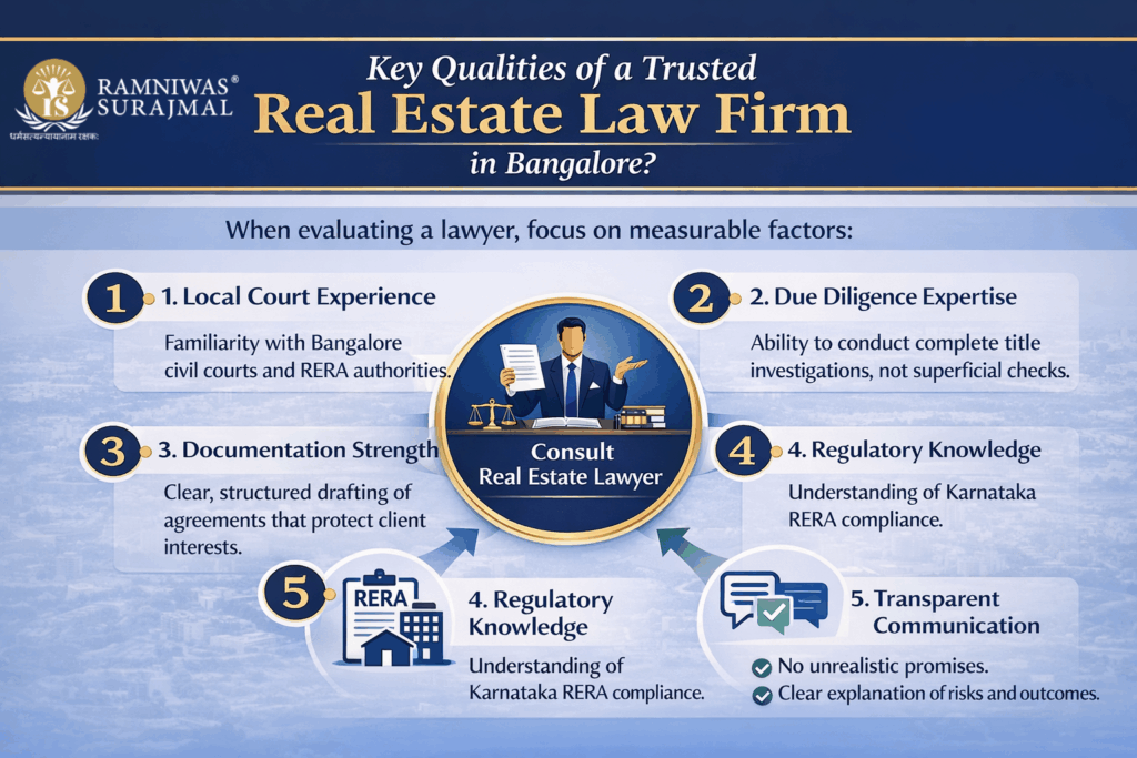 Key Qualities of a Trusted Real Estate Law Firm in Bangalore
