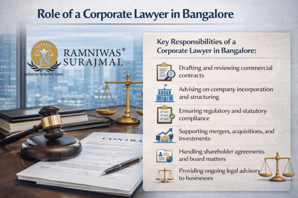Role of a Corporate Lawyer in Bangalore