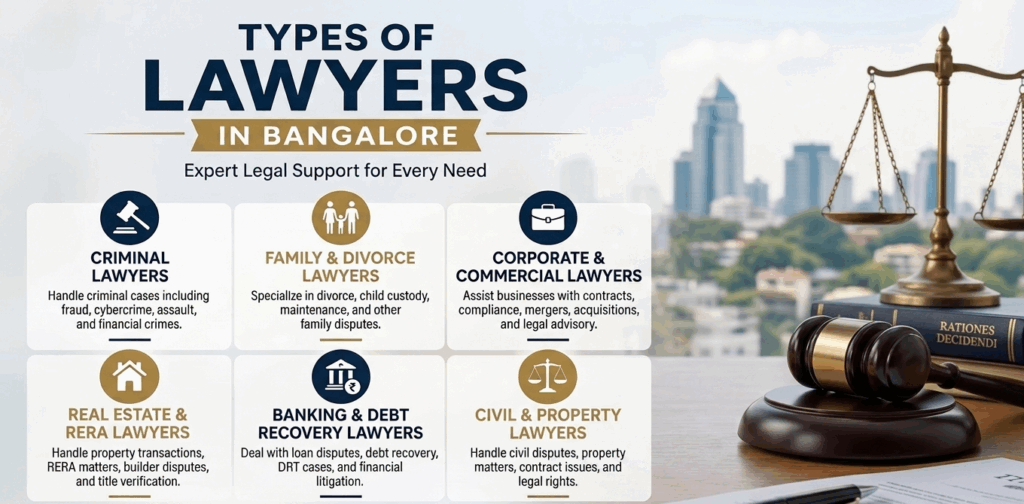 Types of Lawyers in Bangalore