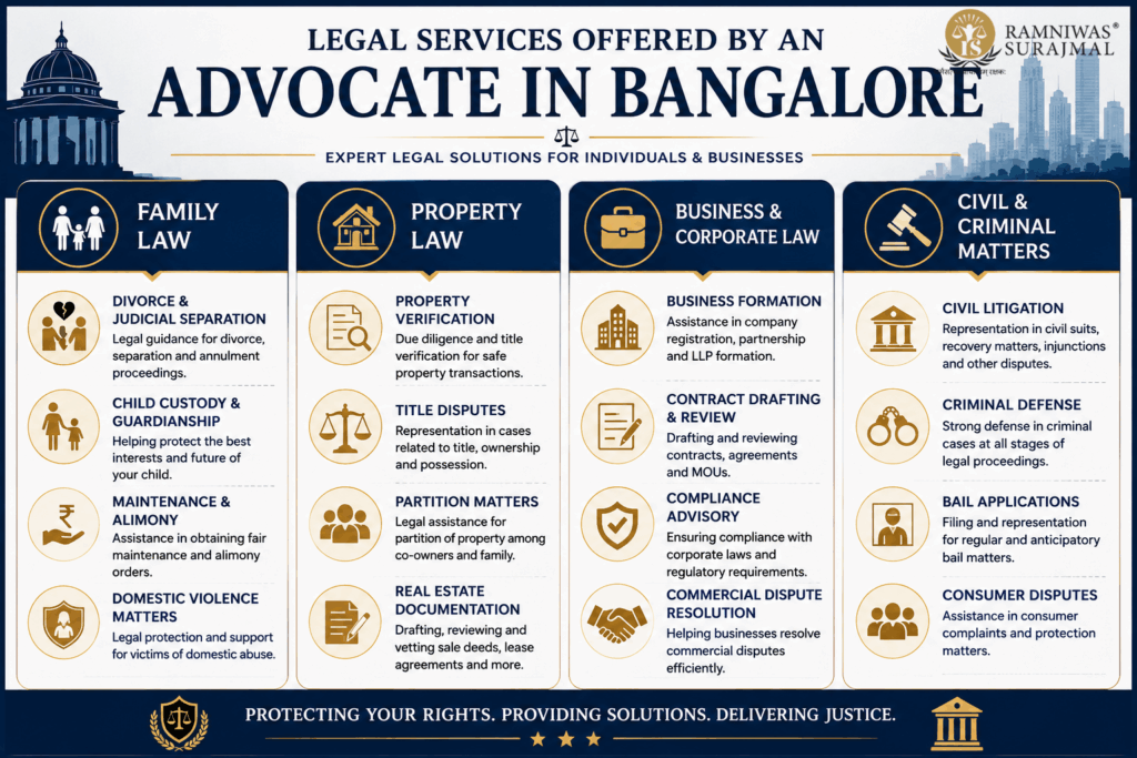 legal services by advocate in bangalore