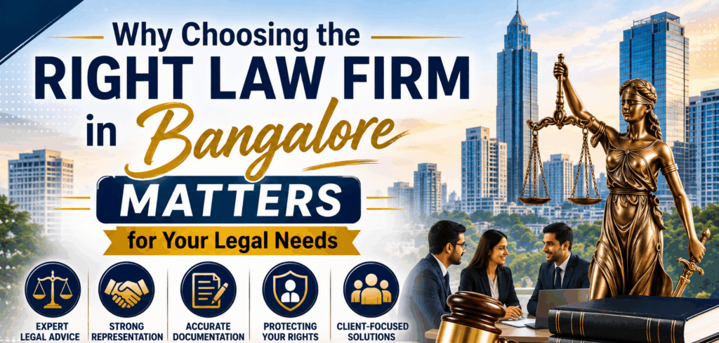 Why Choosing the Right Law Firm in Bangalore Matters