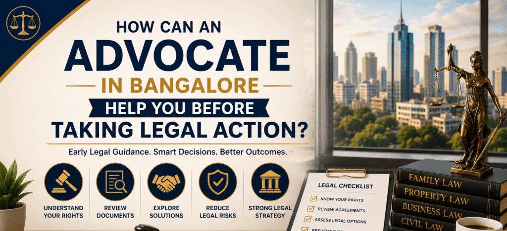 advocate in bangalore legal consultation before legal action