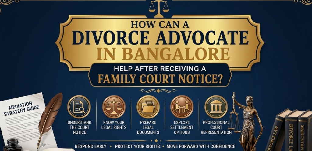 divorce advocate in bangalore helping after family court notice